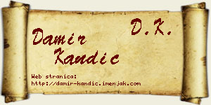 Damir Kandić vizit kartica